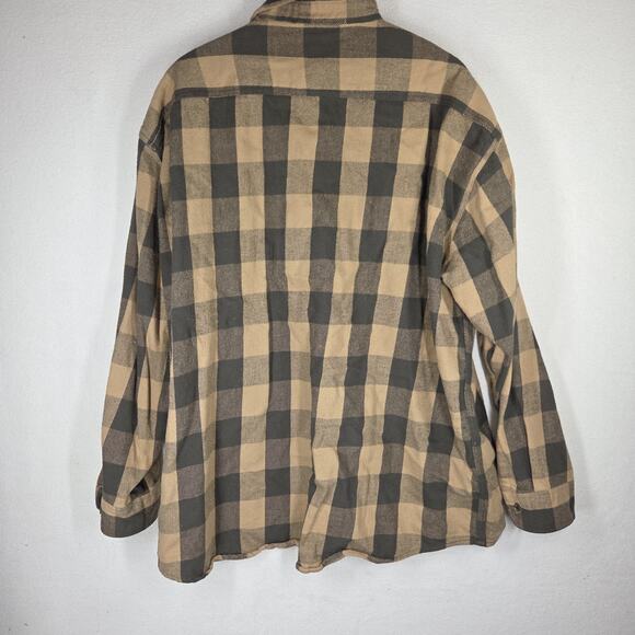 St Johns Bay Shacket Shirt Mens XXLT Flannel Button Up Workwear Heavyweight - Picture 2 of 12